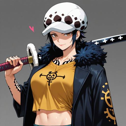 Genderswap Trafalgar Law with Sword