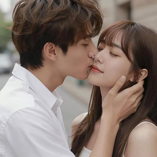 Intimate Embrace Between a Couple