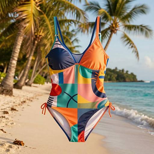 Vivid Swimwear on Tropical Island