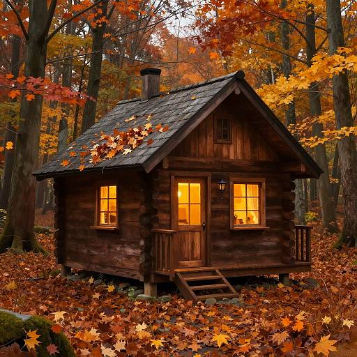 Ahorn-Inspired Cozy Fall Cabin