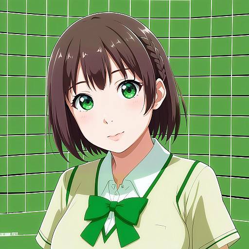 Illustration of Ai-chan (tawawa), getsuyoubi no tawawa in the style of Chomoran