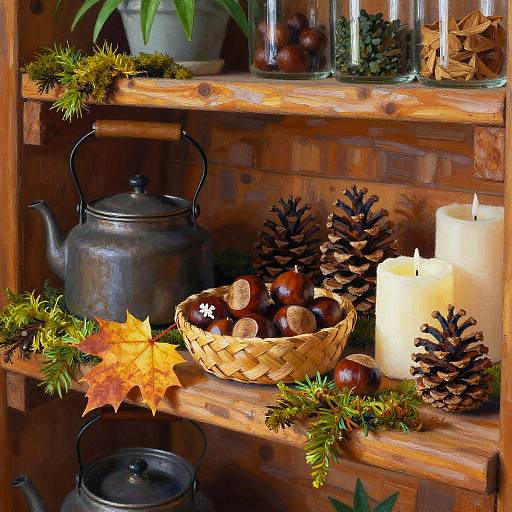 Cozy Rustic Cabin Still Life
