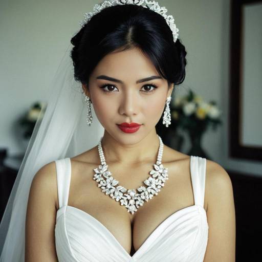 Elegant Bride with Jewelry and Veil