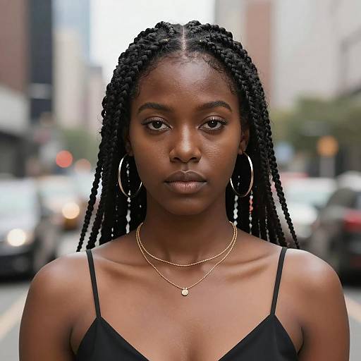 Elegant Portrait of a Stylish Black Woman