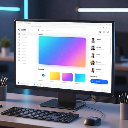 Futuristic AI UI Mockup Generator