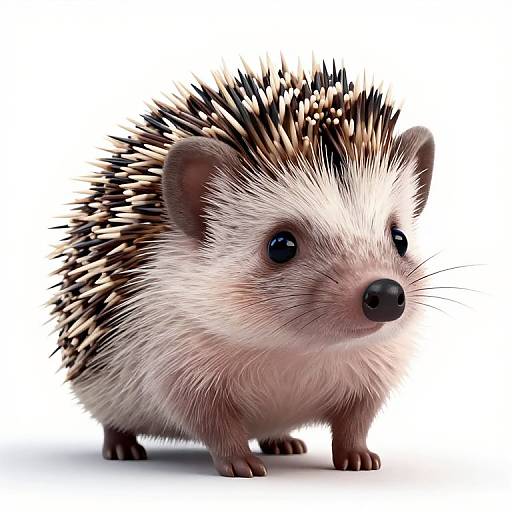 Cute Cartoon Baby Hedgehog