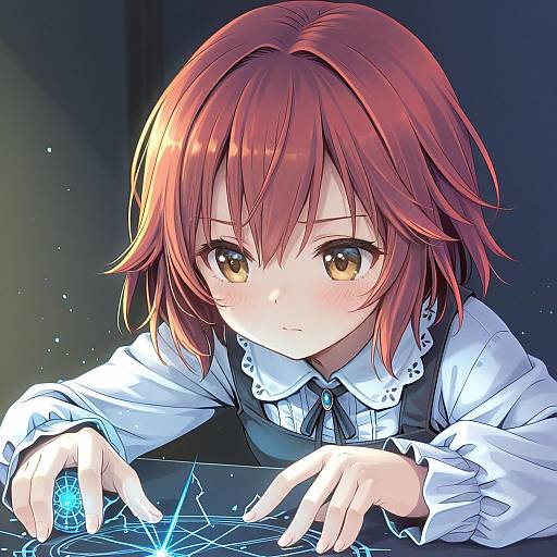 Illustration of Murakami tomoe, idolmaster in the style of Pop (electromagneticwave)