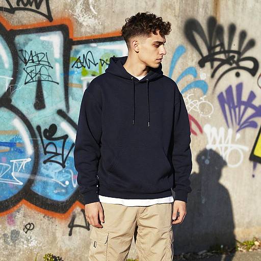 Layered Undercut Streetwear Fashion