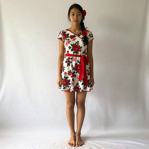 Casual Floral Dress Fashion Photography