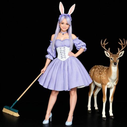 Enchanting Lilac-Bodied Fantasy Creature Enchanting Lilac-Bodied Fantasy Creature