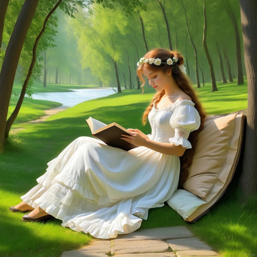 Romanticism: Young Woman Lost in Literature