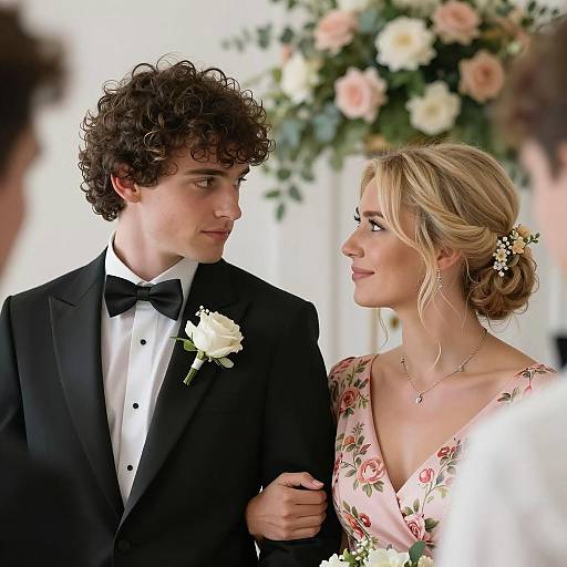 Intimate Wedding Moment Between Couple