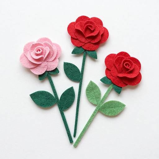 Easy Felt Roses Sewing Tutorial