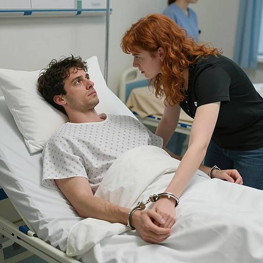 Intense Encounter in Hospital Room Setting