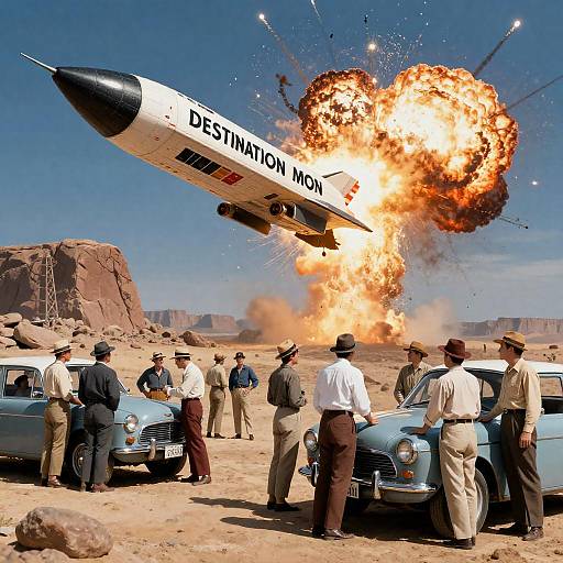 Vintage Movie Poster for Destination Moon