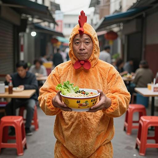 Funny Pho Noodle Bowl Photo