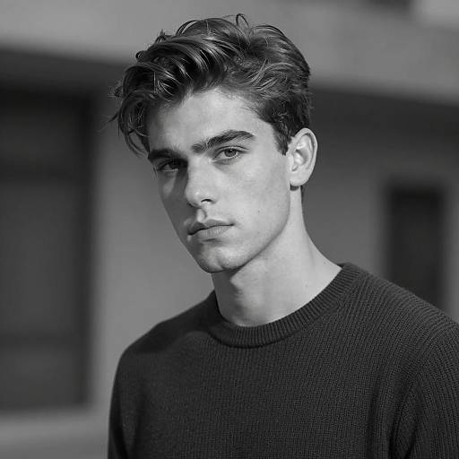 Candid Portrait of a Young Man