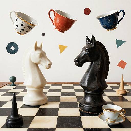 Surreal Dadaist Chess Landscape