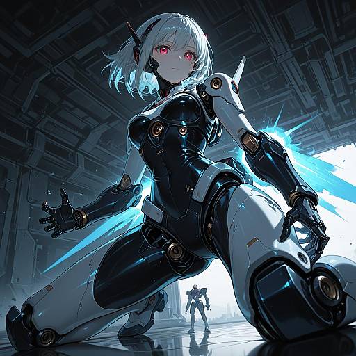 High-Quality Sci-Fi Humanoid Robot Art