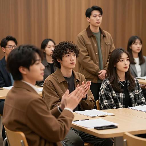 Gathering of Six in a Cozy Room