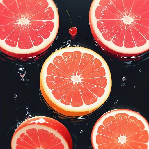 Elegant Still Life with Fruits and Water Elegant Still Life with Fruits and Water