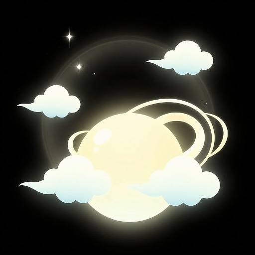 Elegant Pastel Rings with Aura