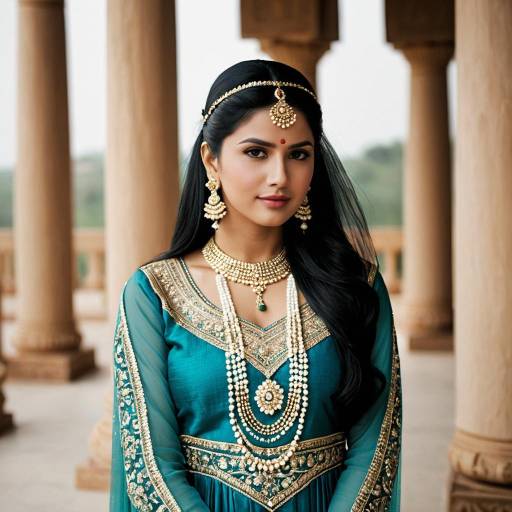 Elegant South Dulha Dress Portrait