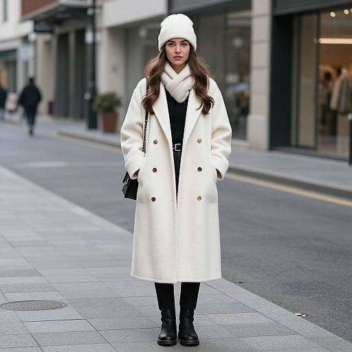 Stylish Winter Outfit with Beanie