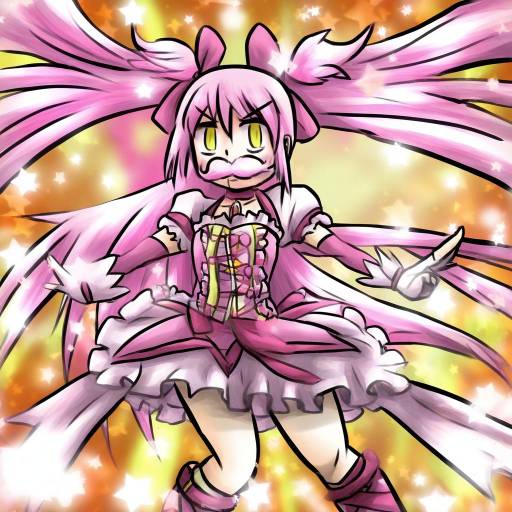Illustration of Anthony (madoka magica), mahou shoujo madoka magica in the style of Enokuma uuta