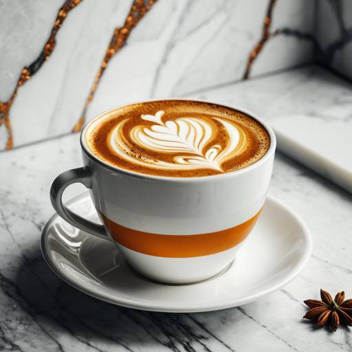 Pumpkin Spice Latte with Latte Art
