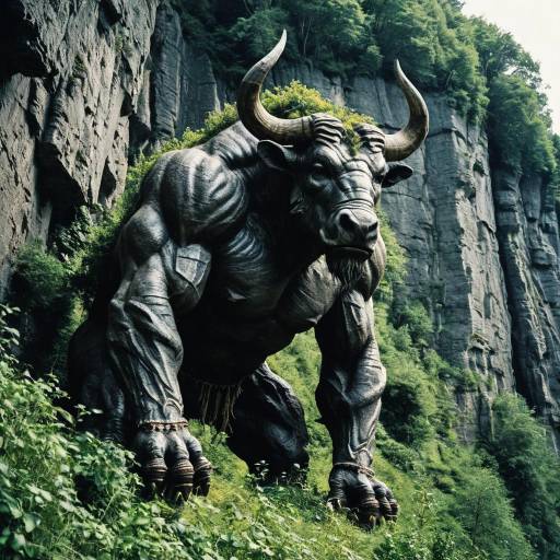 Epic Minotaur-Shaped Cliff Landscape