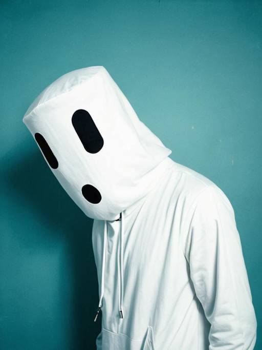 Realistic Man Cosplaying as Napstablook