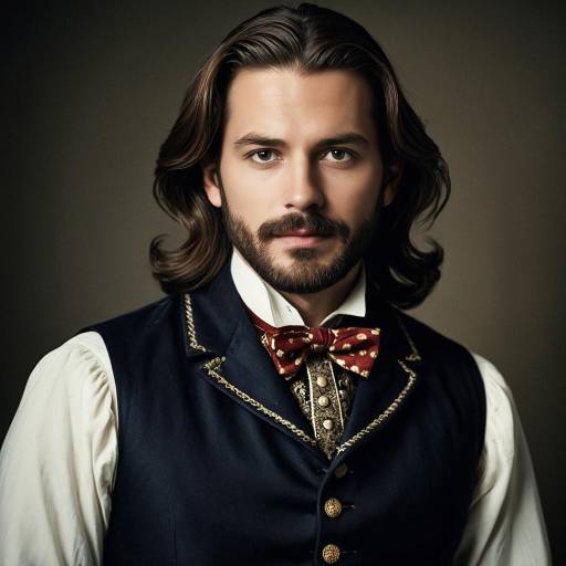 Man in Aristocrat Costume with Bow Tie