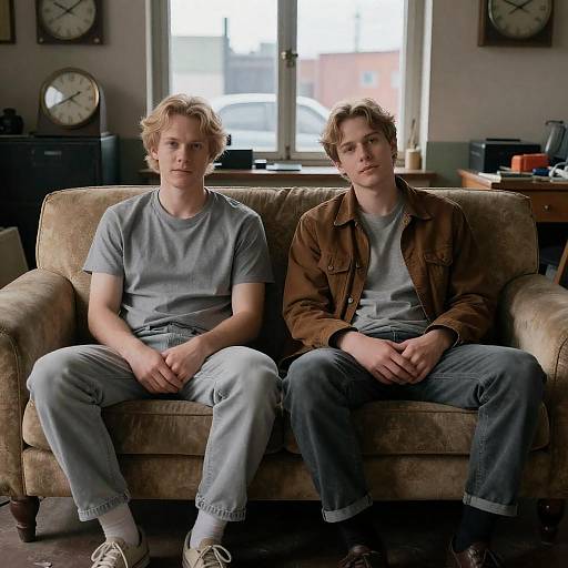 Relaxed Duo in a Cluttered Room