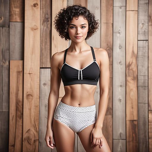 Vintage Athletic Portrait in Black and White