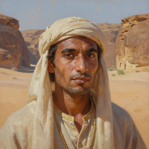 Ultra-Detailed Portrait of Desert Nomad
