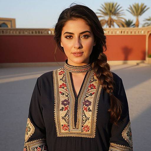 Realistic Portrait of Afghan Woman