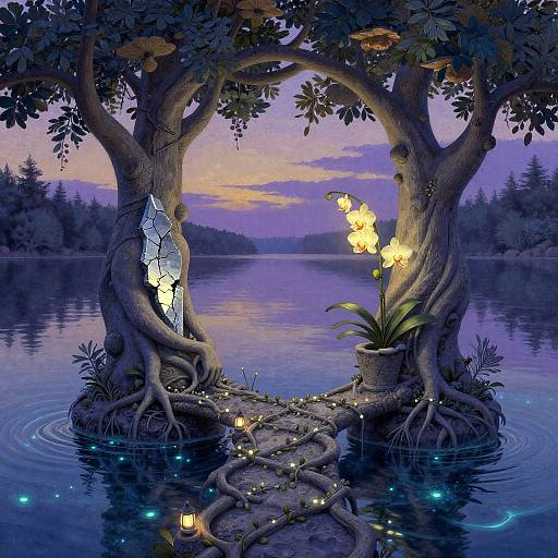 Bioluminescent Twilight Spires of Reunion