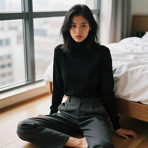 Young Woman in Modern Apartment