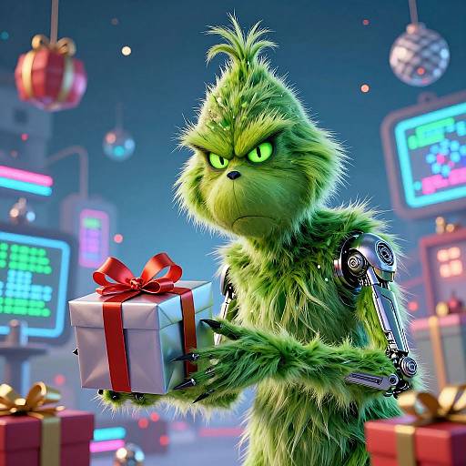 Grinch Android Stealing Digital Presents