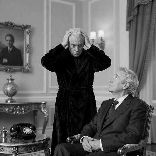 Elegant Portrait of Two Distinguished Men