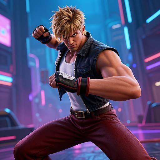 Manon in Futuristic Battle Pose