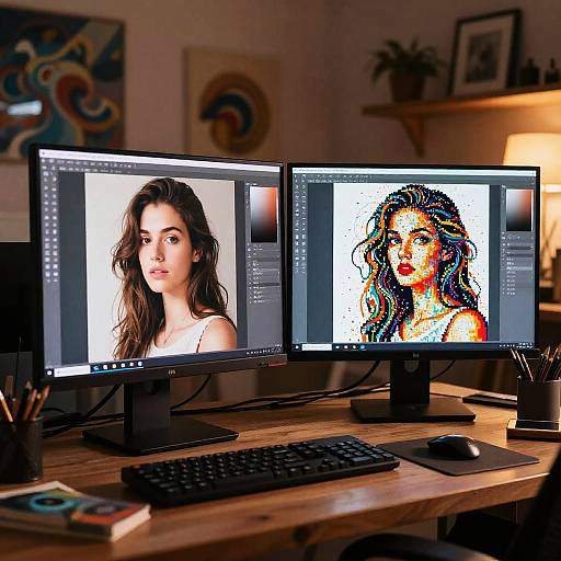 Cozy Tech-Infused Artist's Studio