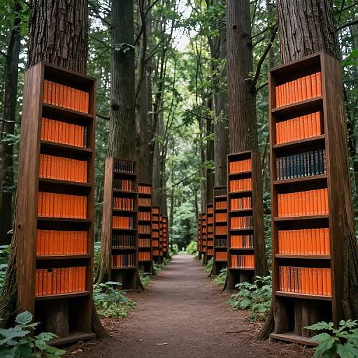 Enchanted Forest Library Pathway