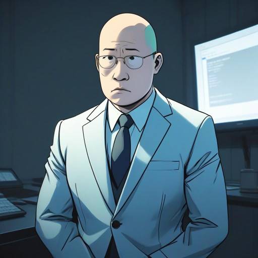 Worried Wojak in Business Suit Illustration