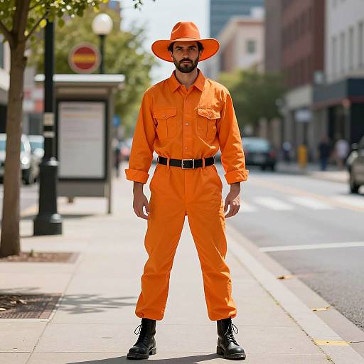 Urban Man in Clockwork Orange Costume