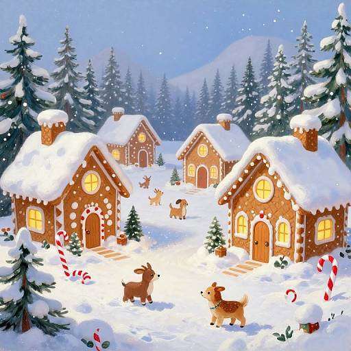 Festive Snowy Toyland Wonderland