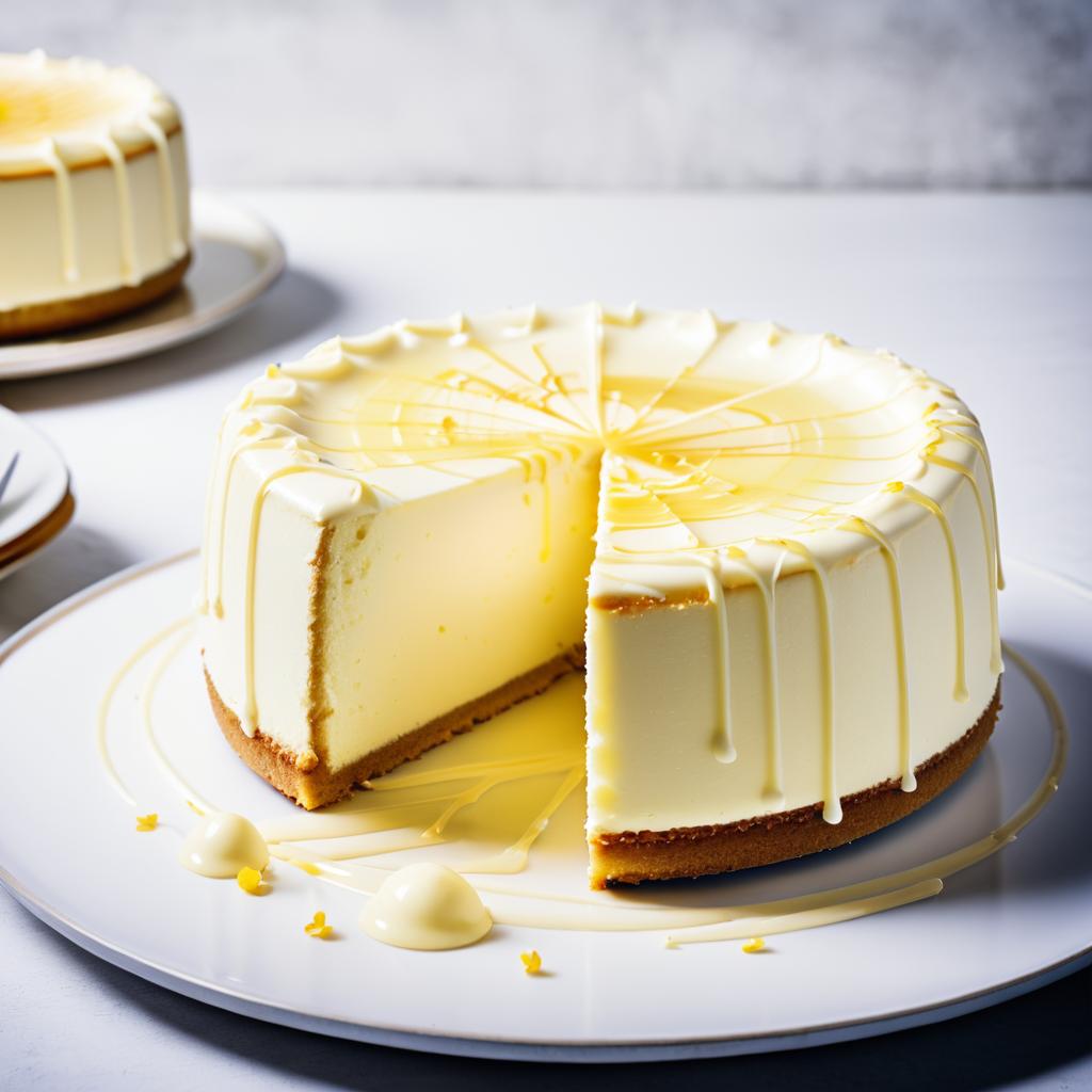 Gourmet Vanilla Cheesecake Photography