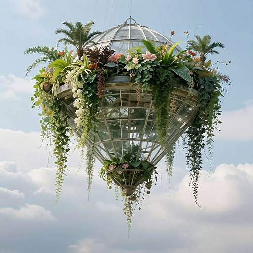 Gravity-Defying Ethereal Greenhouse