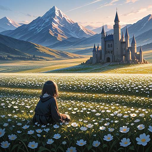 Enchanted Castle on Flowered Flatlands